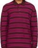 Wales Bonner Wales Bonner Burgundy & Pink 'The Billie Knit' Polo - 1