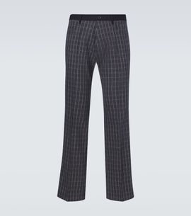 Wales Bonner Wales Bonner Country checked linen-blend straight pants