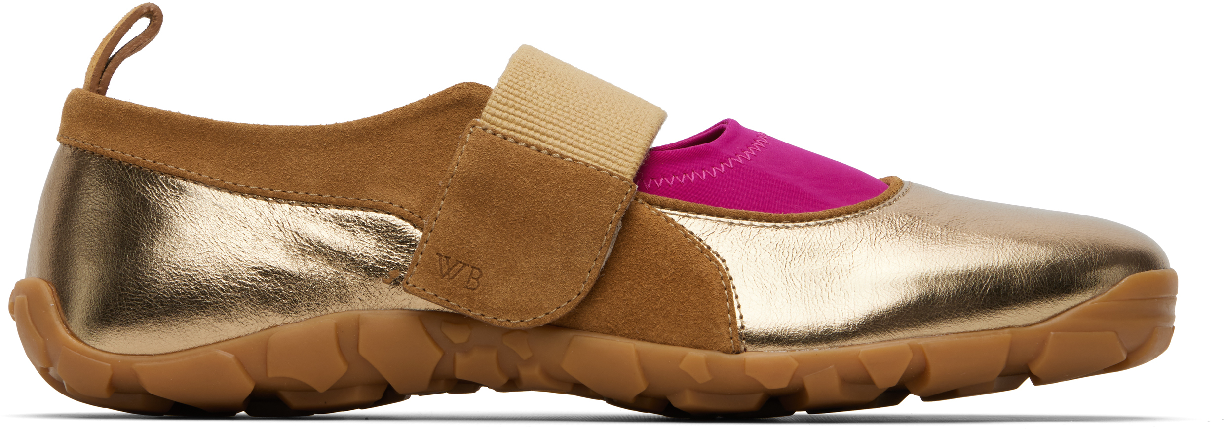 Wales Bonner - Gold Jewel Mary Jane Sneakers