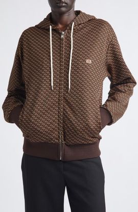 Wales Bonner Wales Bonner Hooded Jacquard Track Jacket
