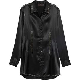 Wales Bonner Wales Bonner Mystic Studded Satin Shirt