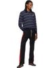 Wales Bonner Wales Bonner Navy John Smedley Edition Beam Polo - 4