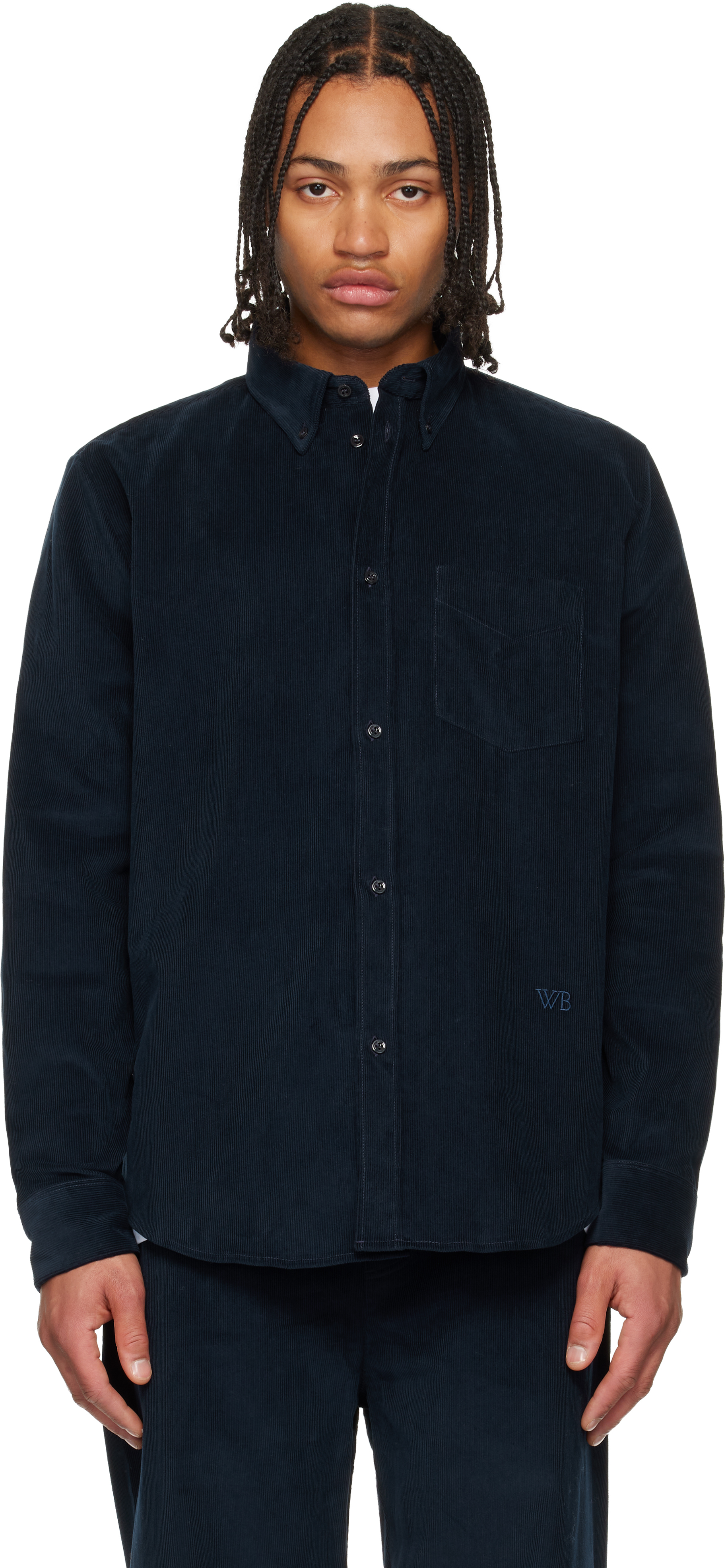 美品　24ss wales bonner Coda　シャツ　ジャケット　紺 美品 24ss wales bonner Coda シャツ ジャケット 紺 美品 24ss wales