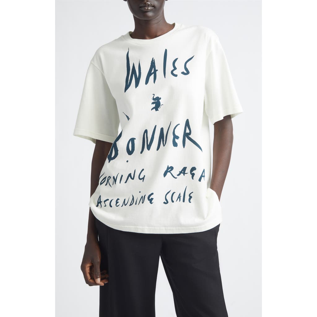 Wales Bonner Wales Bonner Raga Oversize Cotton Graphic T-Shirt