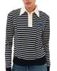 Wales Bonner Wales Bonner Reflect Polo Top Navy/Ivory - 1