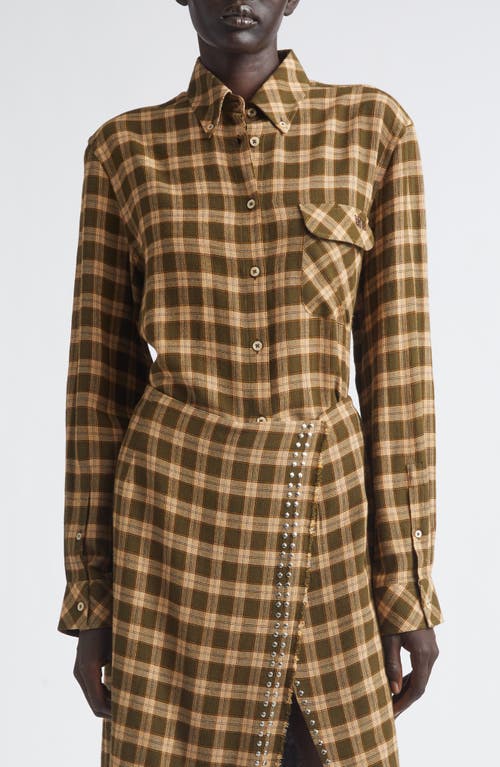 Wales Bonner Wales Bonner Ritual Plaid Button-Down Shirt