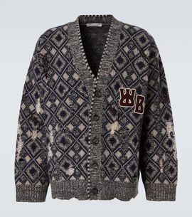 Wales Bonner Wales Bonner Sibling oversized wool cardigan