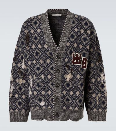 Wales Bonner Wales Bonner Sibling oversized wool cardigan
