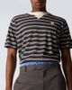 Wales Bonner Wales Bonner Song striped wool and cotton T-shirt - 5