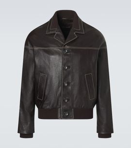 Wales Bonner Wales Bonner Time leather jacket