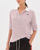 Wales Bonner Wales Bonner Trust Polo Shirt Ivory/Wine - 2