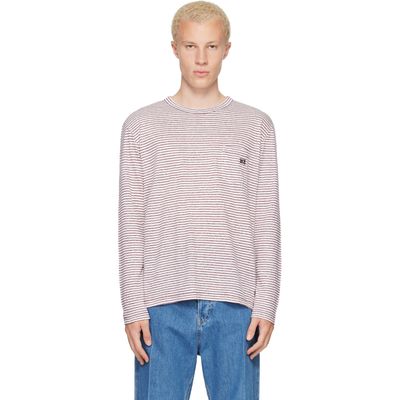 Wales Bonner Wales Bonner White & Red Hour T-shirt