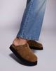 WALK LONDON Walk London Barca buckle clog in tan suede-Brown - 2