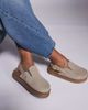 WALK LONDON Walk London Barca clog mule in stone suede-Neutral - 2