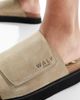 WALK LONDON Walk London Barca Velcro Mule in stone-Neutral - 2
