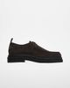 WALK LONDON Walk London Brooklyn apron shoes in brown suede - 1
