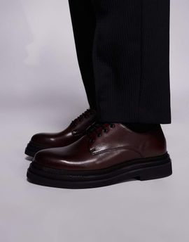WALK LONDON Walk London Brooklyn Derby shoes in brown leather