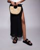 WALK LONDON Walk London Budapest double strap sandals in black embossed leather - 3
