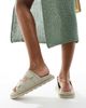 WALK LONDON Walk London Budapest Double Strap Sandals In Off White Leather - 3