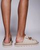 WALK LONDON Walk London Budapest velcro mules in off-white leather - 4
