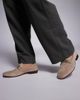 WALK LONDON Walk London Capri trim loafers in stone suede-Neutral - 1