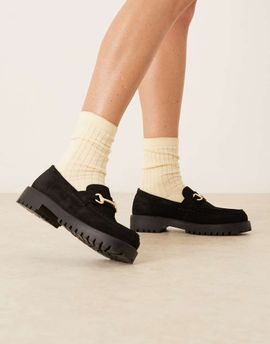 WALK LONDON Walk London Clara Trim loafers in black suede