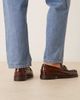 WALK LONDON Walk London Dalston chain loafers in tan embossed leather-Brown - 3
