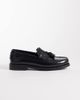 WALK LONDON Walk London Dalston fringed tassel loafers in black smooth leather - 1