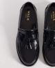 WALK LONDON Walk London Dalston fringed tassel loafers in black smooth leather - 2