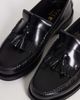 WALK LONDON Walk London Dalston fringed tassel loafers in black smooth leather - 3