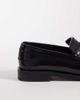 WALK LONDON Walk London Dalston fringed tassel loafers in black smooth leather - 4