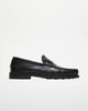 WALK LONDON Walk London Dalston Penny loafers in black embossed leather - 1