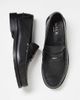 WALK LONDON Walk London Dalston Penny loafers in black embossed leather - 2