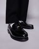 WALK LONDON Walk London Dalston penny loafers in black smooth leather - 4
