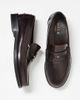 WALK LONDON Walk London Dalston penny loafers in deep burgundy-Red - 1