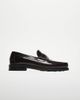 WALK LONDON Walk London Dalston penny loafers in deep burgundy-Red - 2