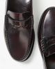 WALK LONDON Walk London Dalston penny loafers in deep burgundy-Red - 3
