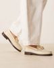 WALK LONDON Walk London Dalston trim loafers in off white - 4