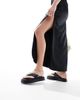 WALK LONDON Walk London Geneva Padded Toe Post Sandals In Black Leather - 4