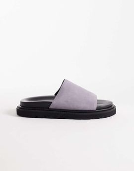 WALK LONDON Walk London Holly slides in purple suede