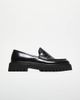 WALK LONDON Walk London Hopper Saddle croc loafers in black - 2