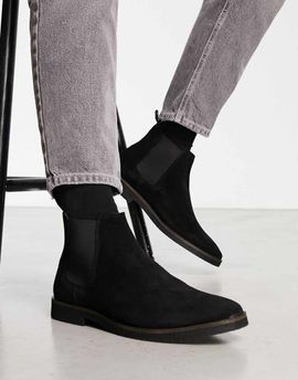WALK LONDON Walk London hornchurch chelsea boots in black suede-Neutral