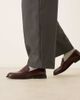 WALK LONDON Walk London Putney saddle loafers in black leather-Brown - 1