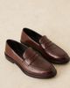 WALK LONDON Walk London Putney saddle loafers in black leather-Brown - 2
