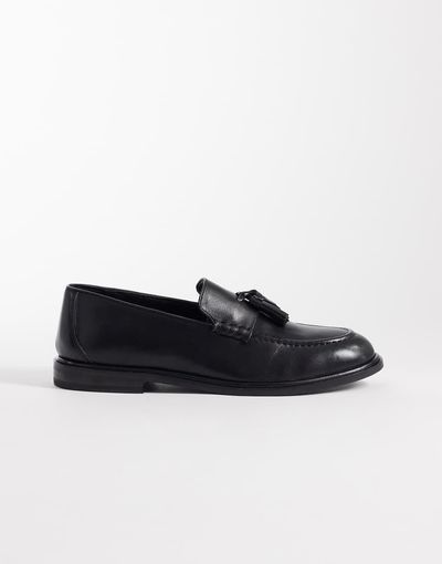 WALK LONDON Walk London Putney tassel loafers in black leather