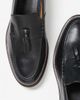 WALK LONDON Walk London Putney tassel loafers in black leather with natural soles - 3