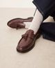 WALK LONDON Walk London Rhea tassel loafers in cherry liqueur-Red - 1