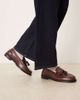 WALK LONDON Walk London Rhea tassel loafers in cherry liqueur-Red - 3