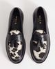 WALK LONDON Walk London Rhea tassel loafers in cow print-Multi - 2