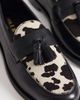 WALK LONDON Walk London Rhea tassel loafers in cow print-Multi - 4